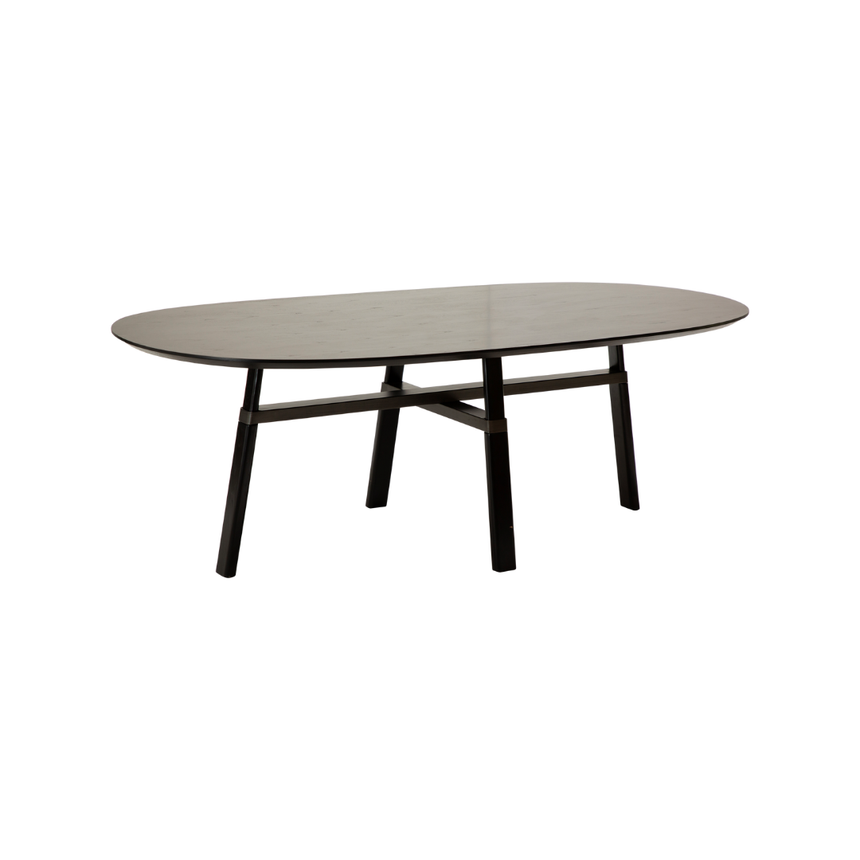 Ooid wooden dining table Ø120