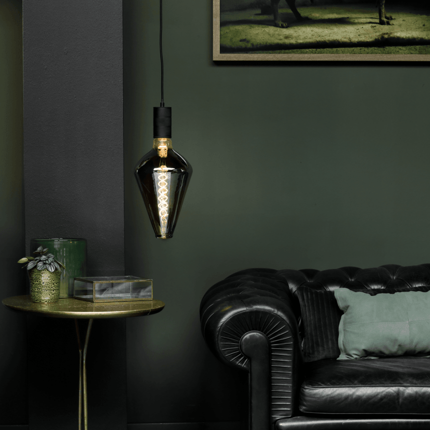 Vienna Titanium Double spiral bulb, LED E27