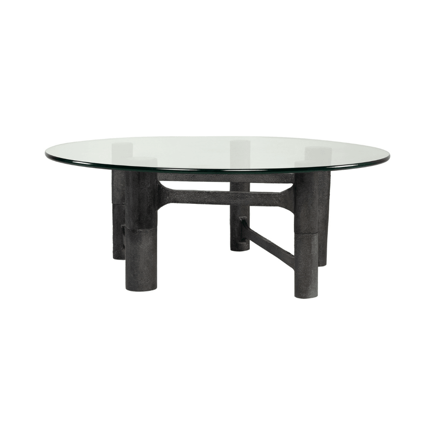 Shad glass coffee table Ø110