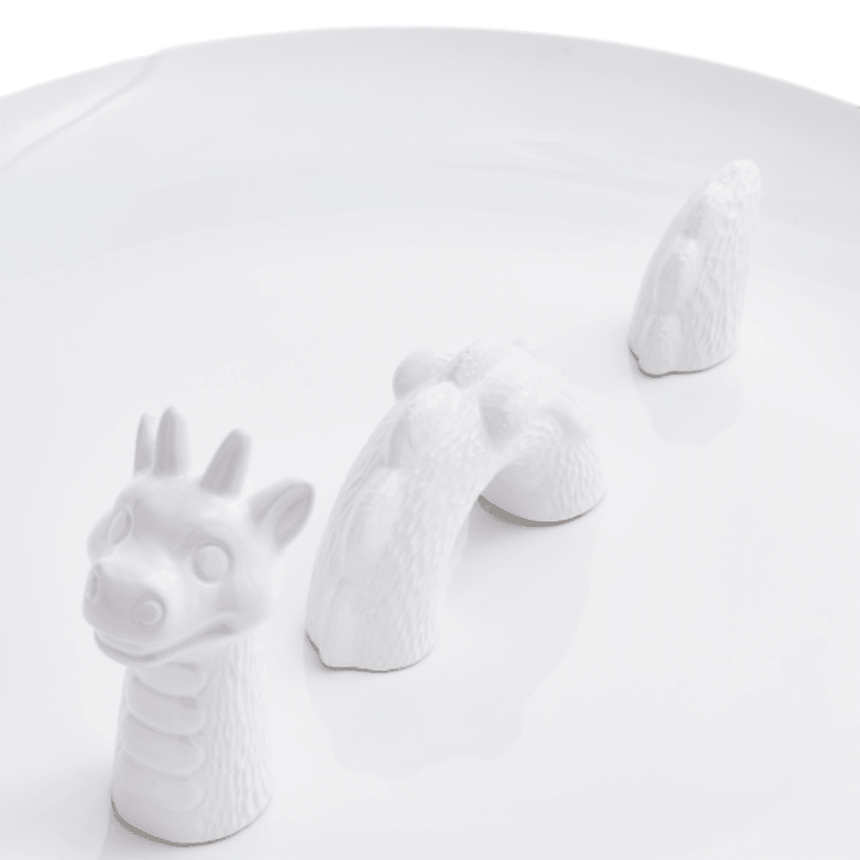 Dragon porcelán tál