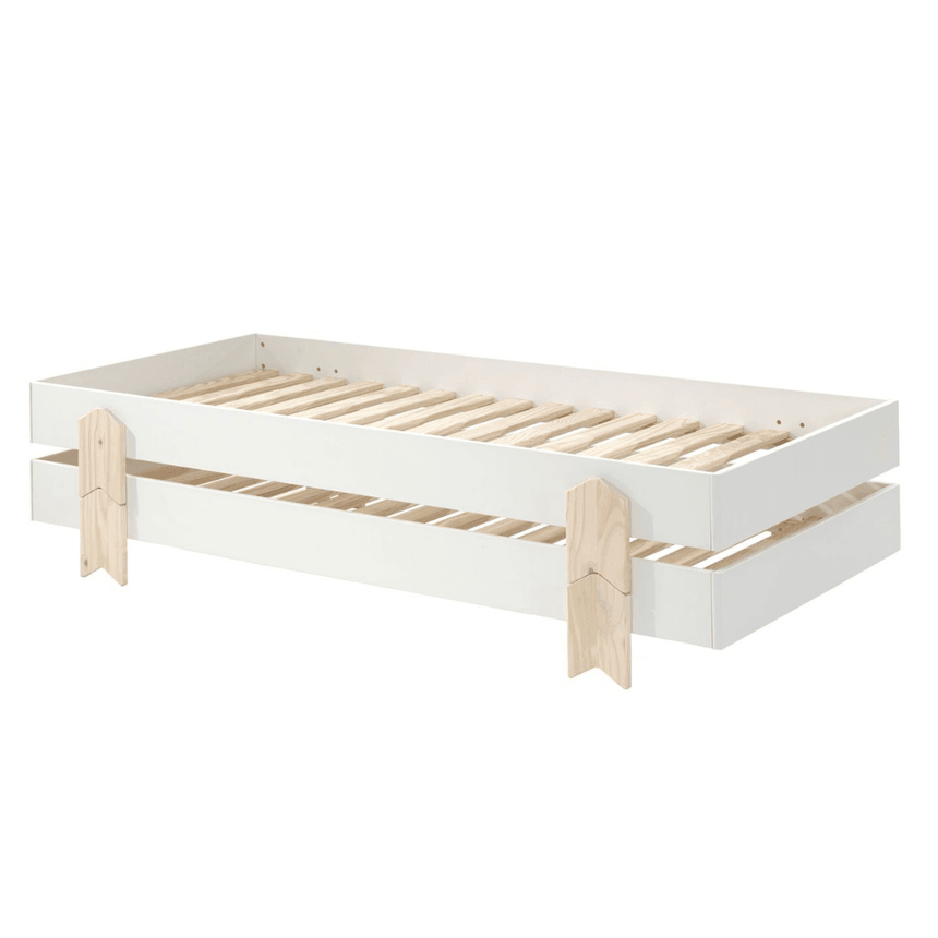 Modulo Arrow wooden children's bed, 90x200, set of 2