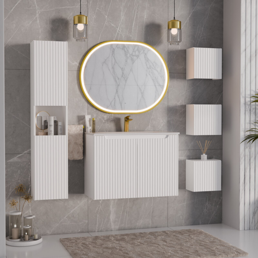 Apollo 2 fém fürdőszoba tükör