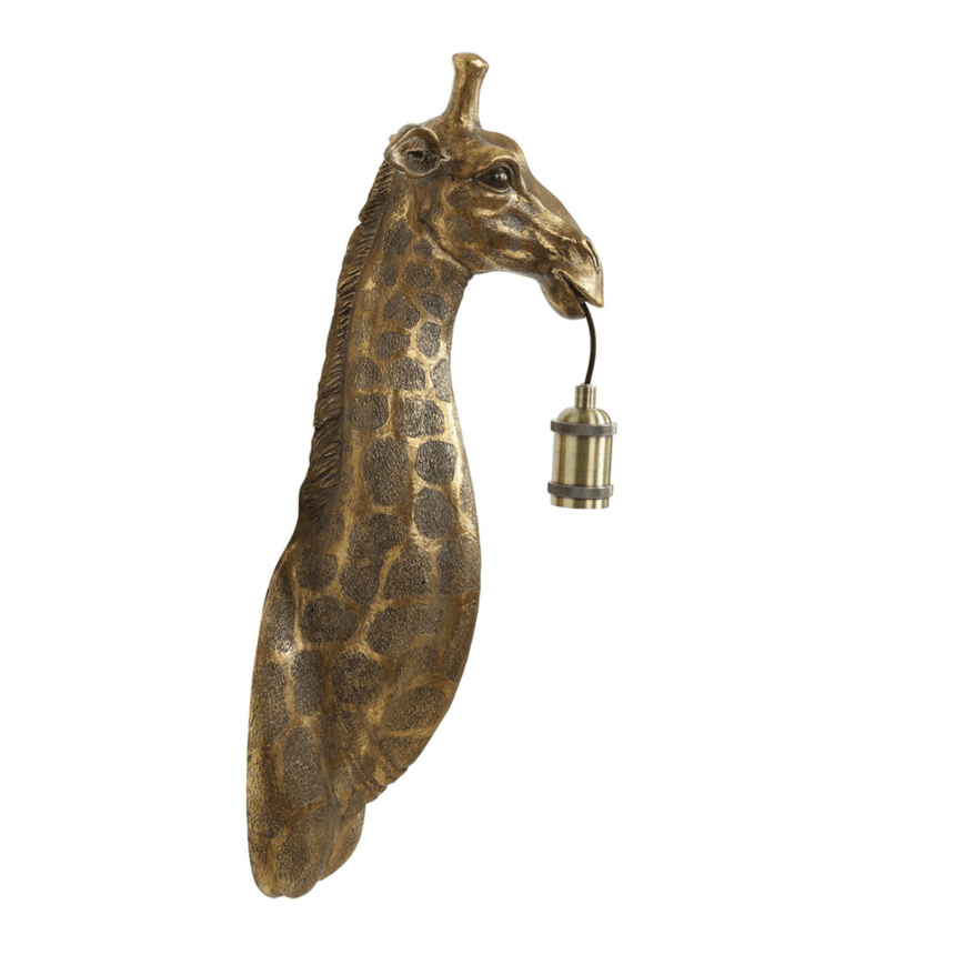 Giraffe resin wall lamp