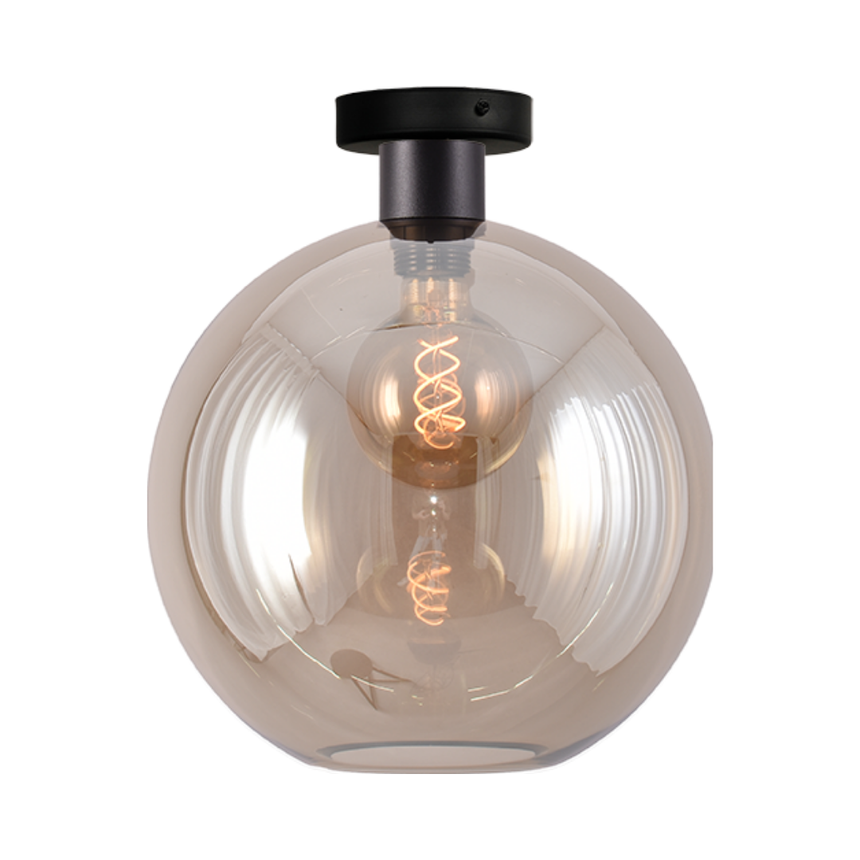 Lazise üveg csillár fekete foglalattal Ø30