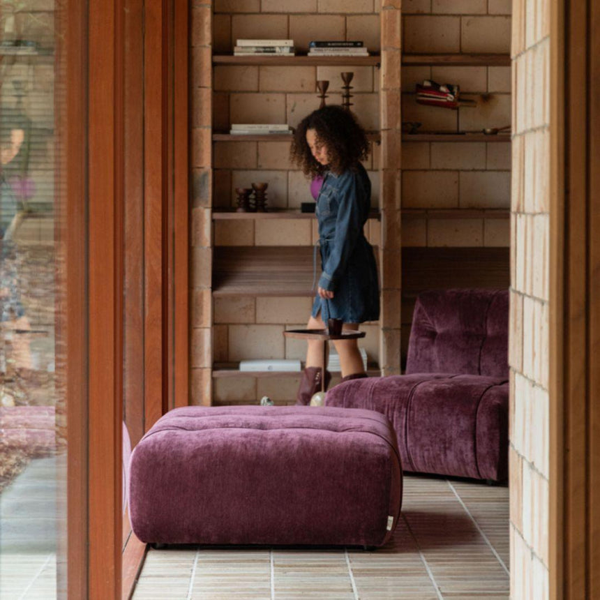 Giada bársony puff - Dutch Home