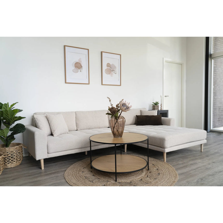 Lido right-hand fabric corner sofa