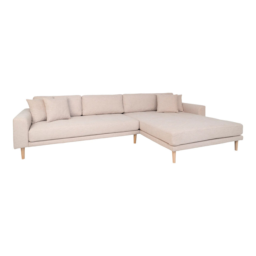 Lido right-hand fabric corner sofa