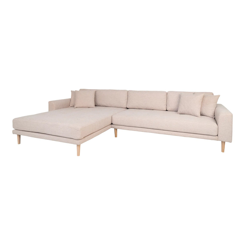 Lido left-hand fabric corner sofa
