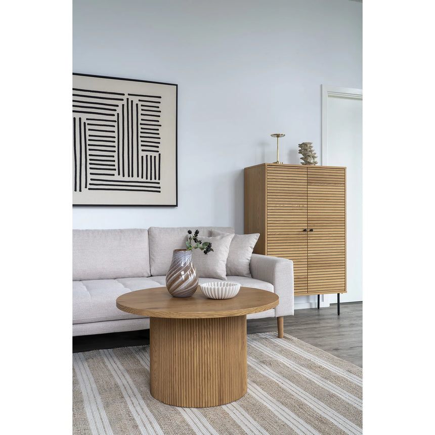 Lido left-hand fabric corner sofa