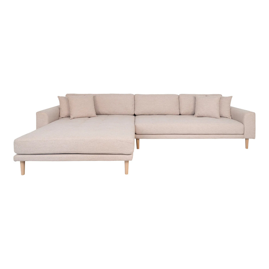 Lido left-hand fabric corner sofa