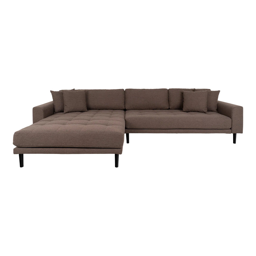 Lido left-hand fabric corner sofa