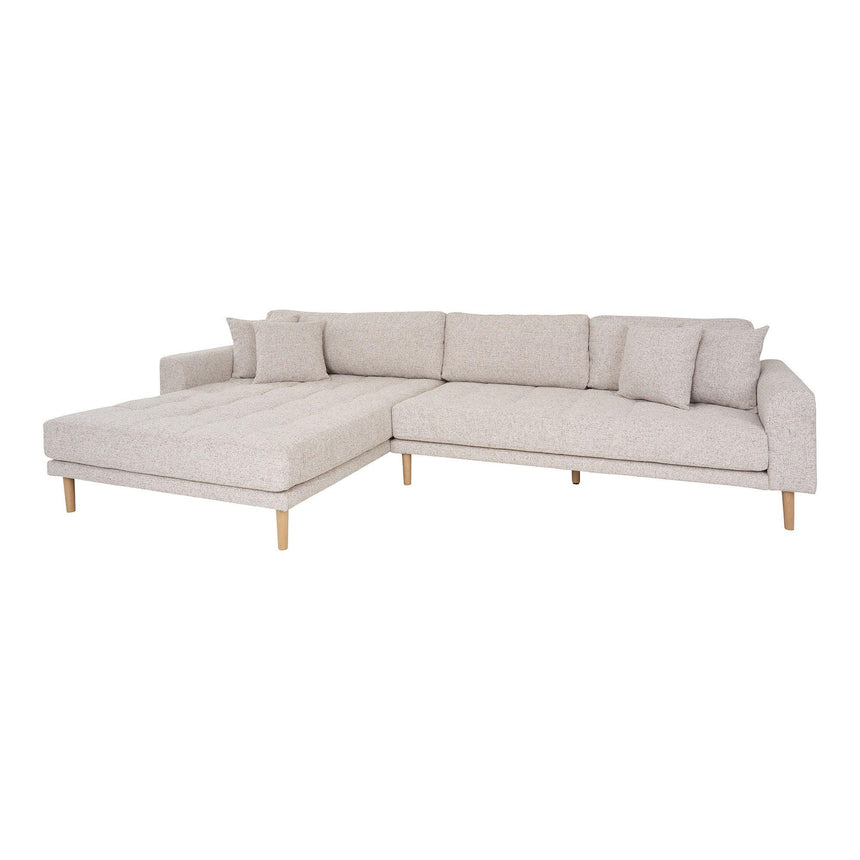 Lido left-hand fabric corner sofa