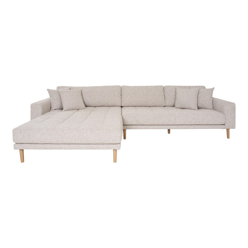 Lido left-hand fabric corner sofa