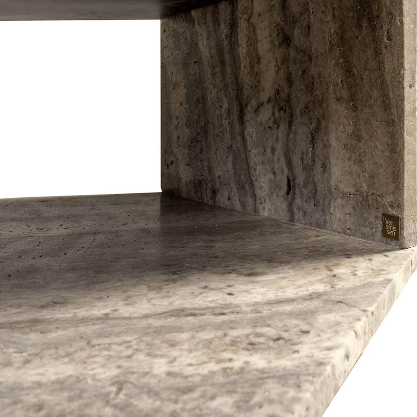 Hexx limestone coffee table