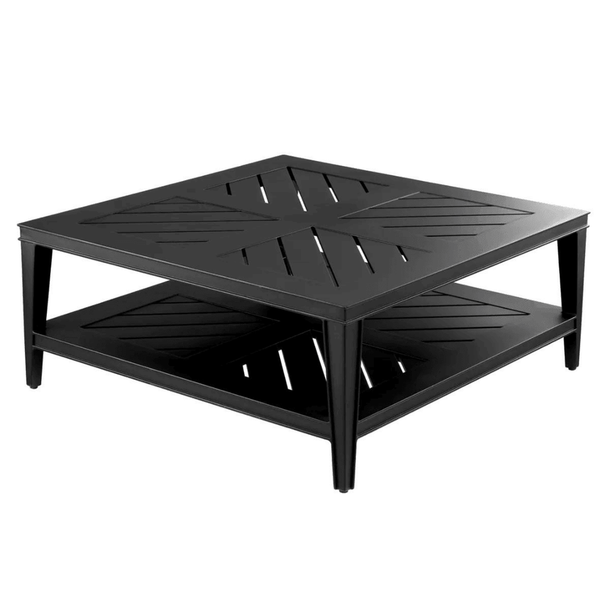 Bell Rive metal garden coffee table 100x100