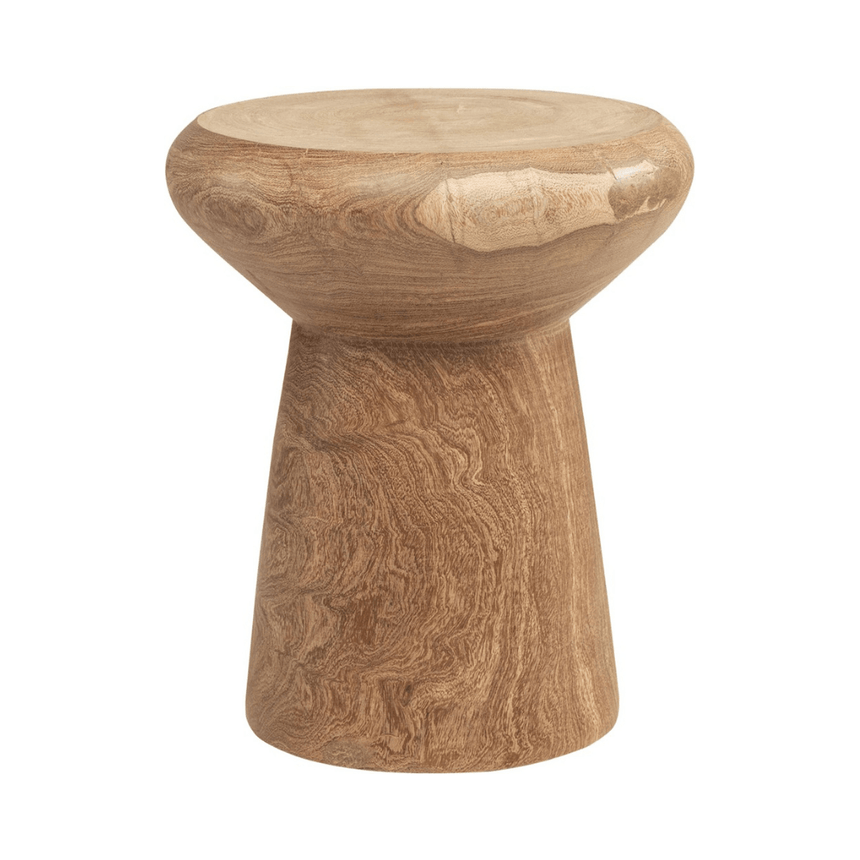 Mush wood storage table