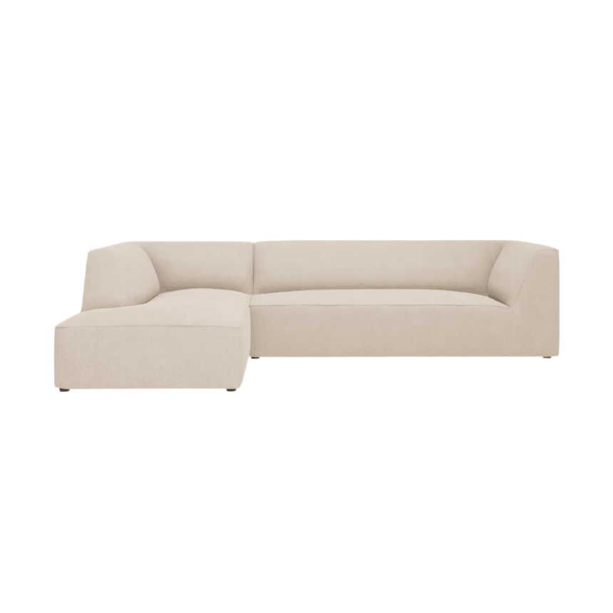 Ruby left-hand fabric corner sofa 273x180