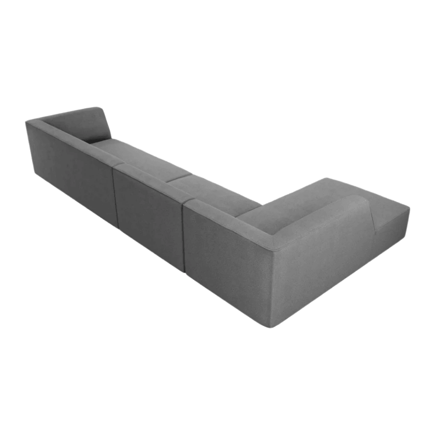 Ruby balos szövet sarokkanapé 366x180