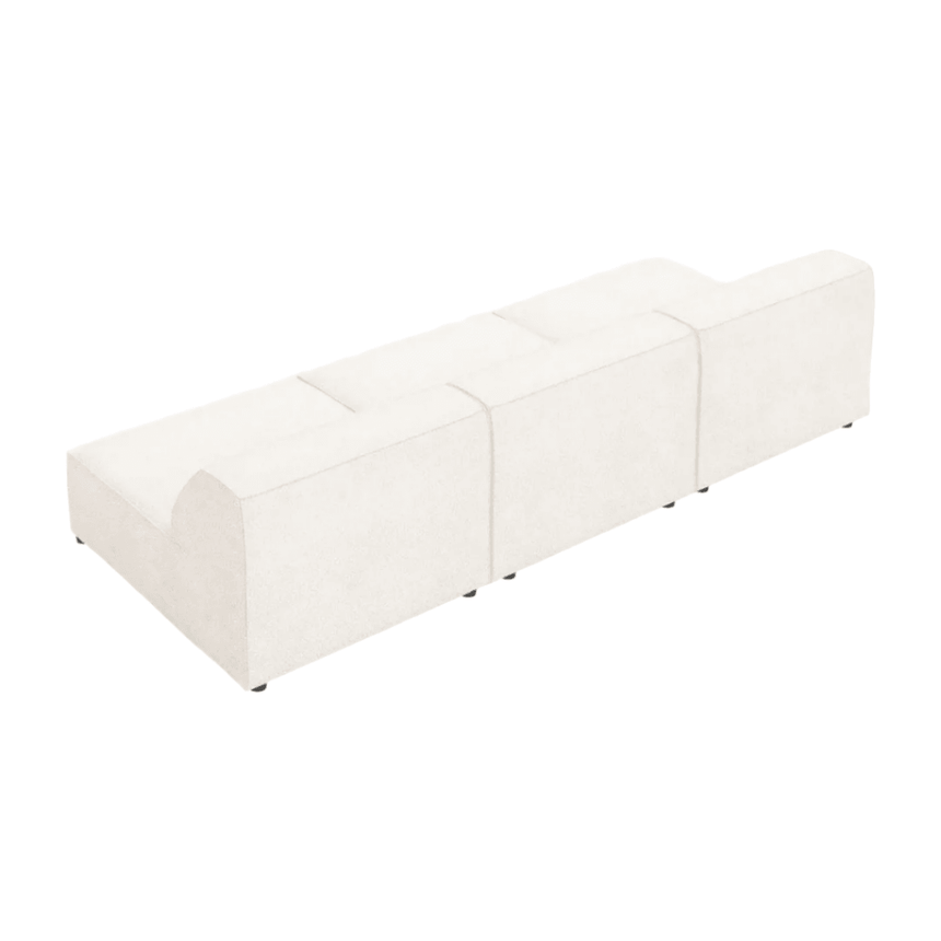 Jodie 3 személyes ascot buklé kanapé karfa nélkül