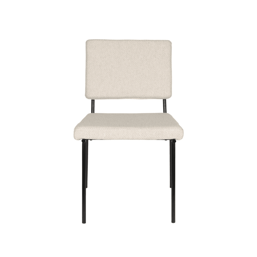 Fellow fabric chair without armrests