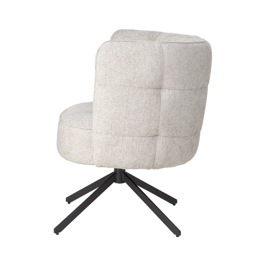 Odin karfás bársony forgószék