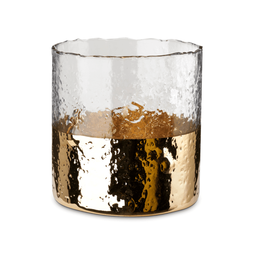 Ripple glass candle holder