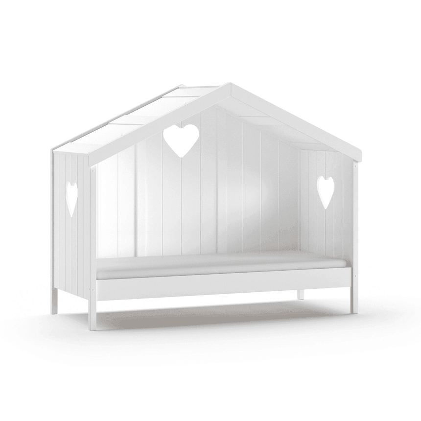 Amori wooden house children's bed 90x200 with bedding holder