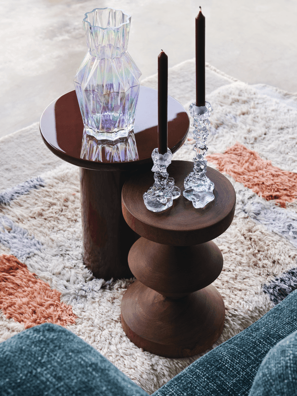 Drip glass candle holder 25cm