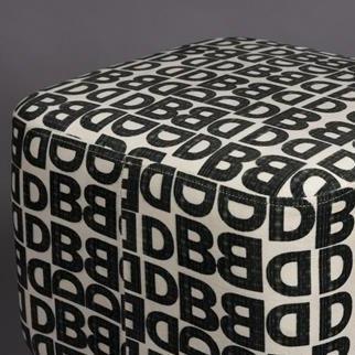 Monogram szövet puff - Dutch Home