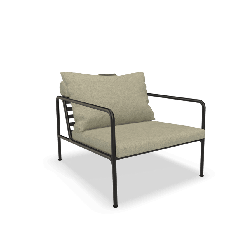 AVON szövet kerti fotel fekete lábbal - Dutch Home