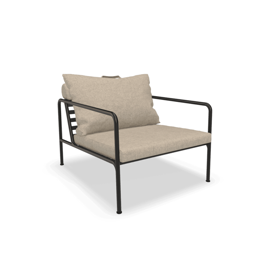 AVON szövet kerti fotel fekete lábbal - Dutch Home