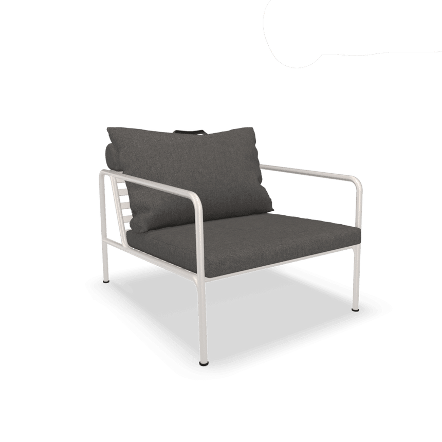 AVON szövet kerti fotel fehér lábbal - Dutch Home