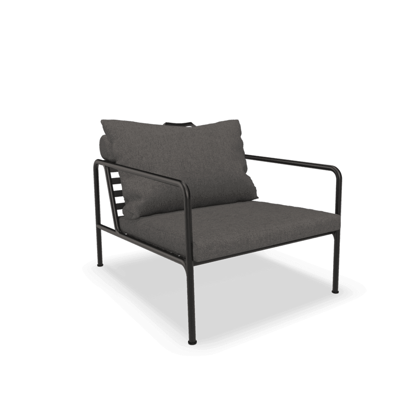 AVON szövet kerti fotel fekete lábbal - Dutch Home