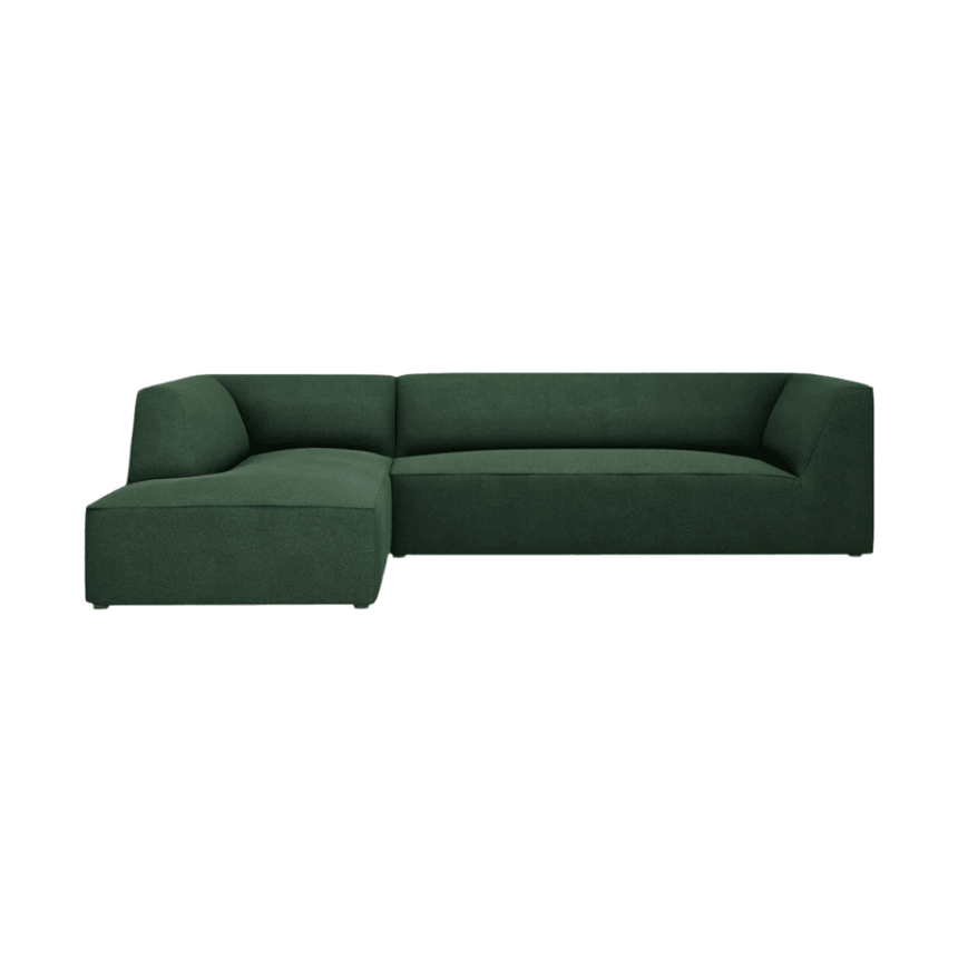 Ruby left-hand fabric corner sofa 273x180