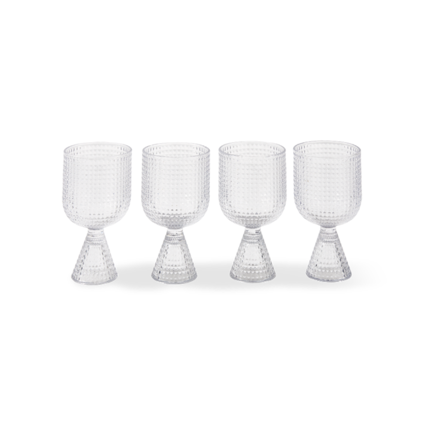 Rooftop üveg boros pohár szettben