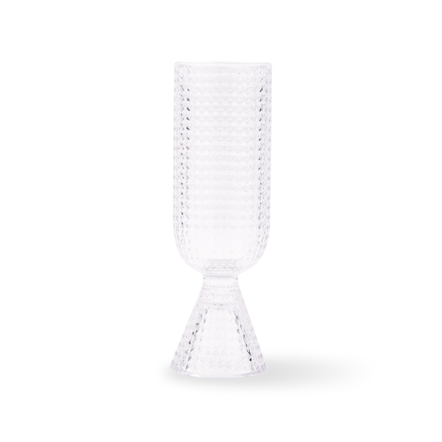 Rooftop üveg pezsgős pohár szettben