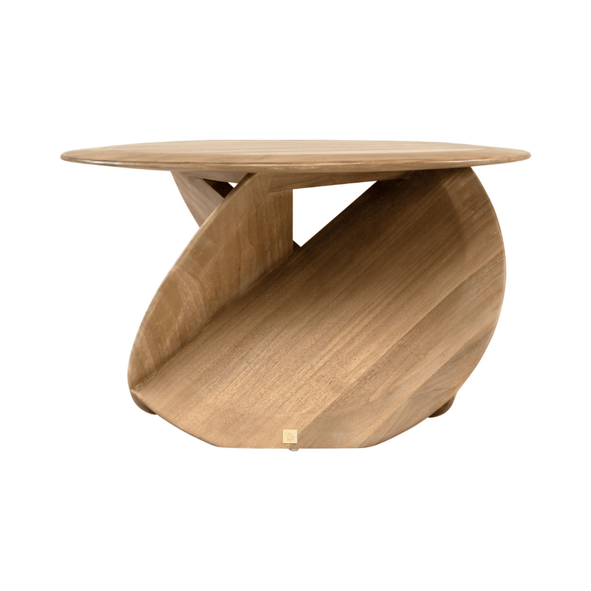 Fan wooden coffee table