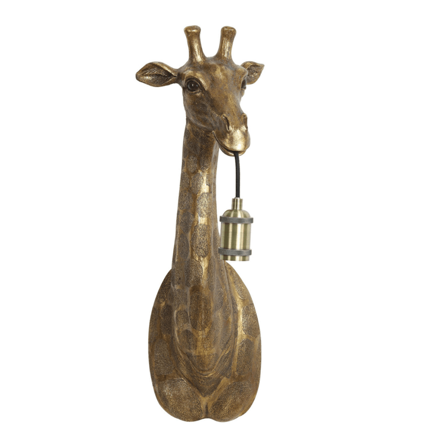 Giraffe resin wall lamp