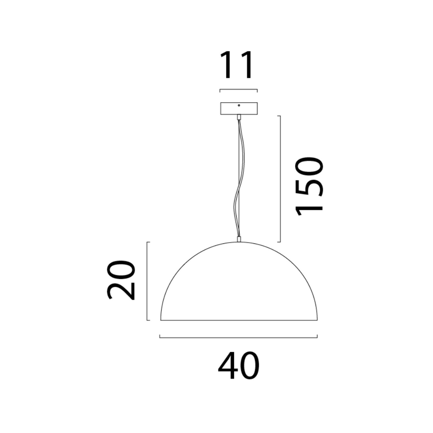 Larino 1-bulb oil-filled metal pendant lamp