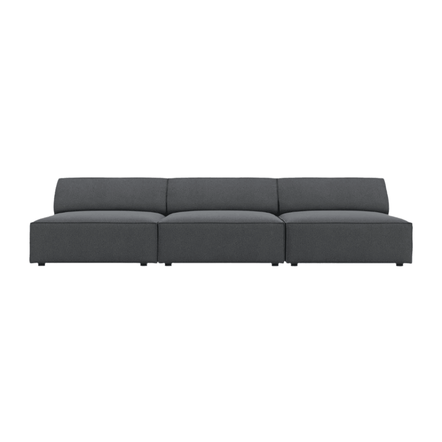 Jodie 3 személyes szövet kanapé karfa nélkül