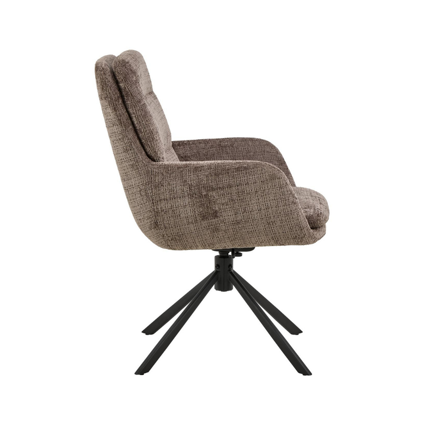 Eddie fabric swivel chair