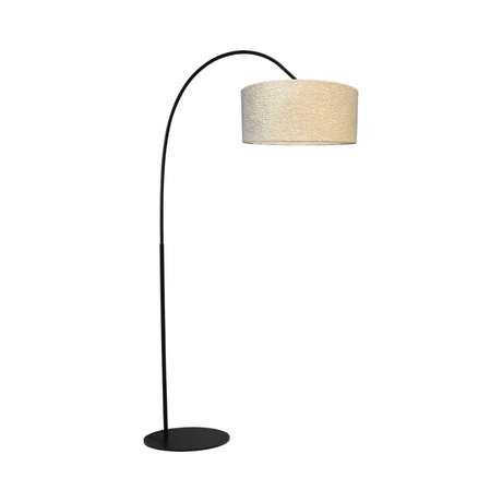 Arch fabric floor lamp with black frame 183x91