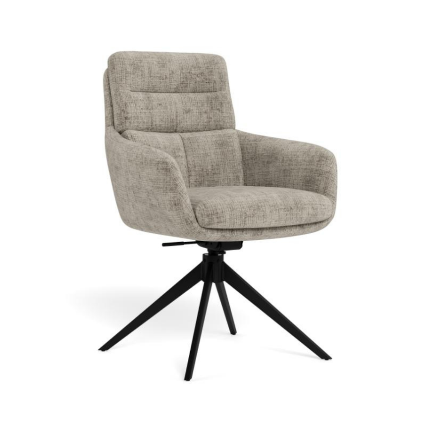 Eddie fabric swivel chair