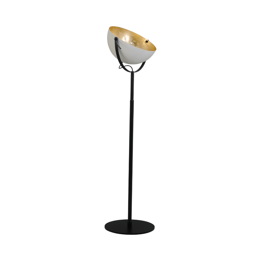 Larino metal floor lamp with gold interior 175