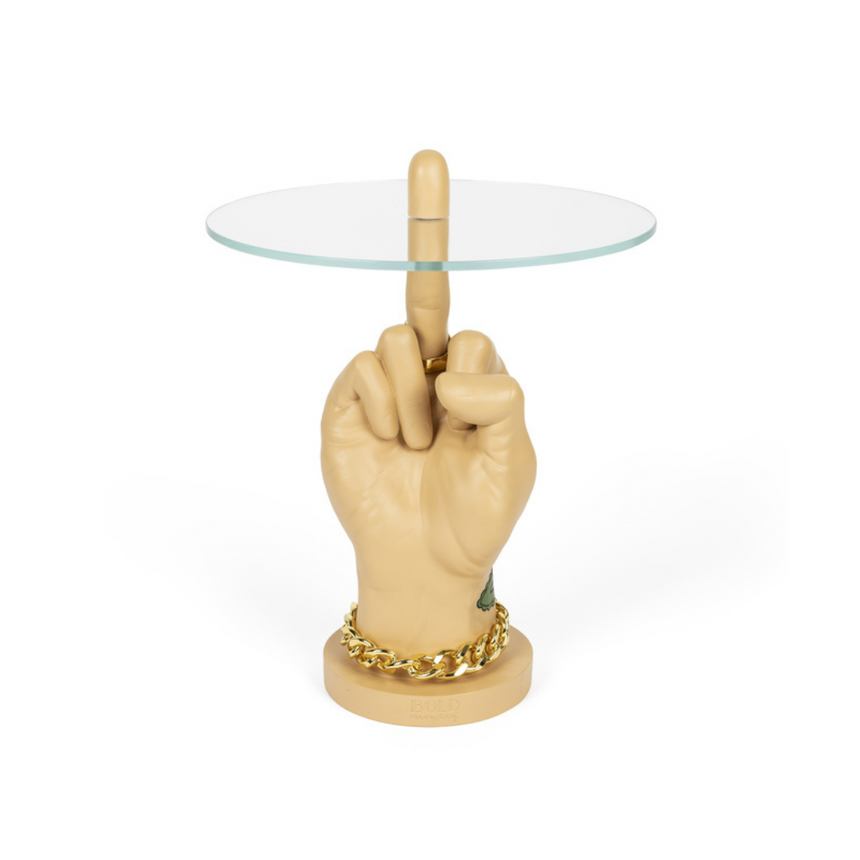 Fother Mucker üveg lerakóasztal