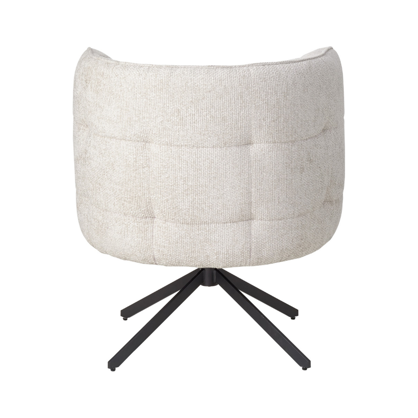 Odin karfás bársony forgószék