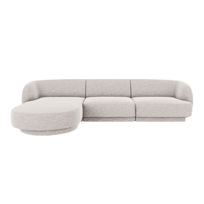 Miley balos zsenília sarokkanapé 255x156