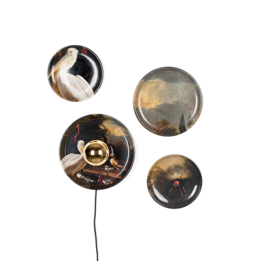 Luciene glass wall lamp