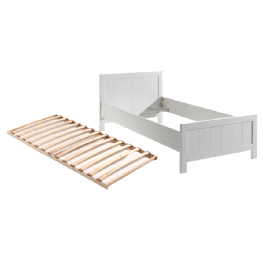Erik wooden children's bed, 90x200 with slatted bed base