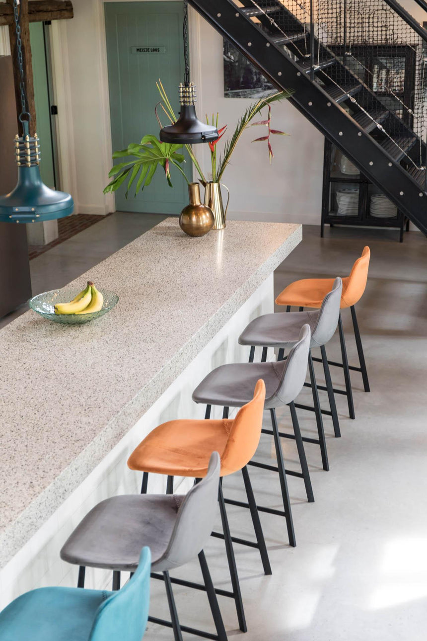 Franky bársony alacsony bárszék-4